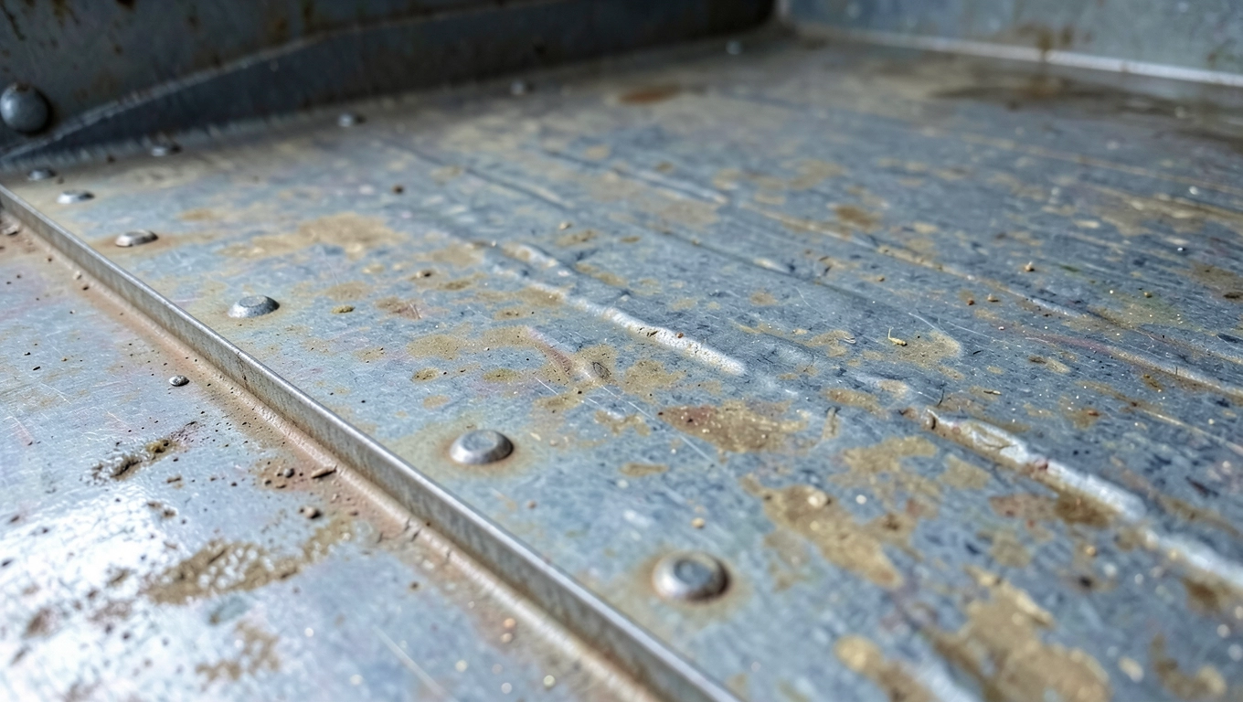 blacha na podłogę do rozrzutnika