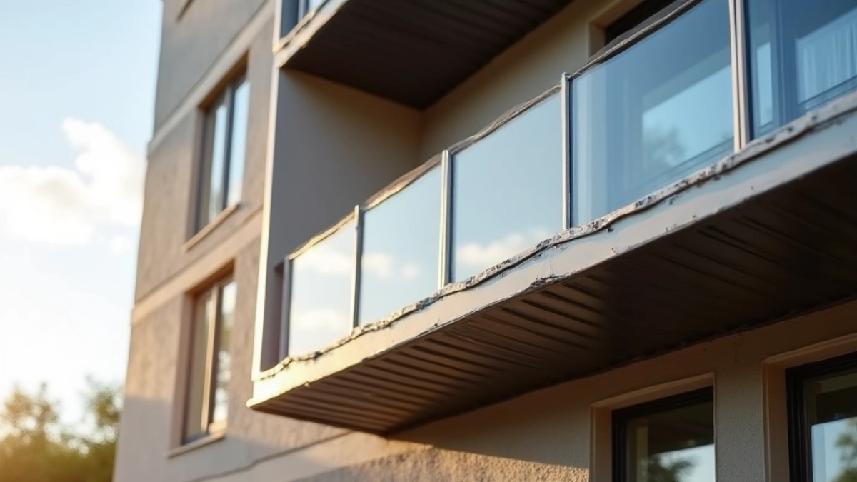 Czoło balkonu z blachy