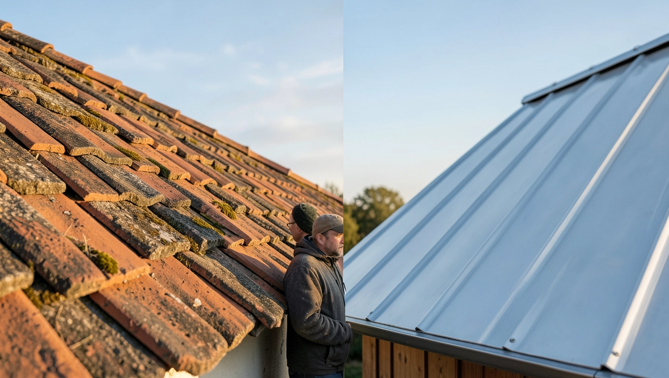 dachówka a blacha