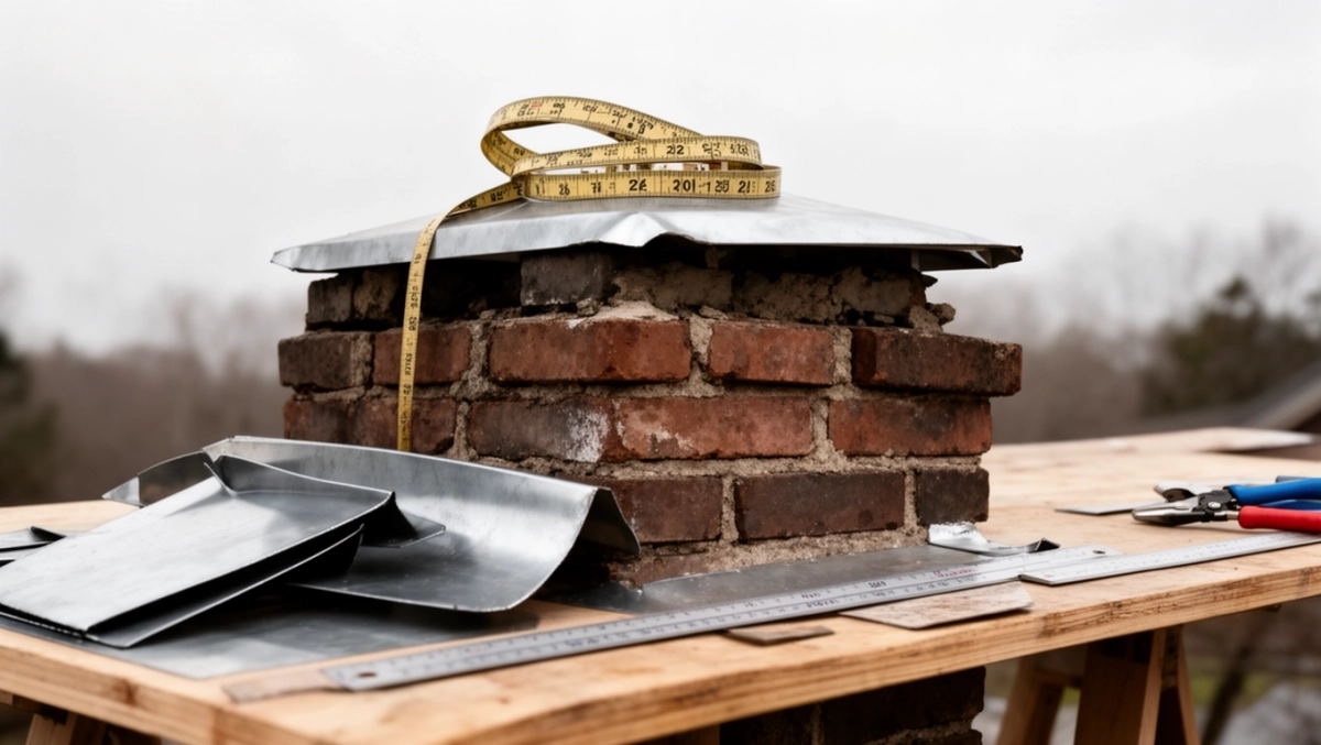 Jak zrobić daszek na komin z blachy