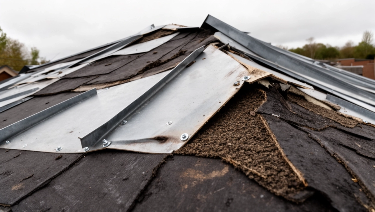 Montaż blachy trapezowej na dachu pokrytym papą