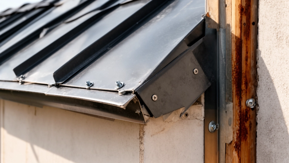 Montaż blachy trapezowej na ścianie