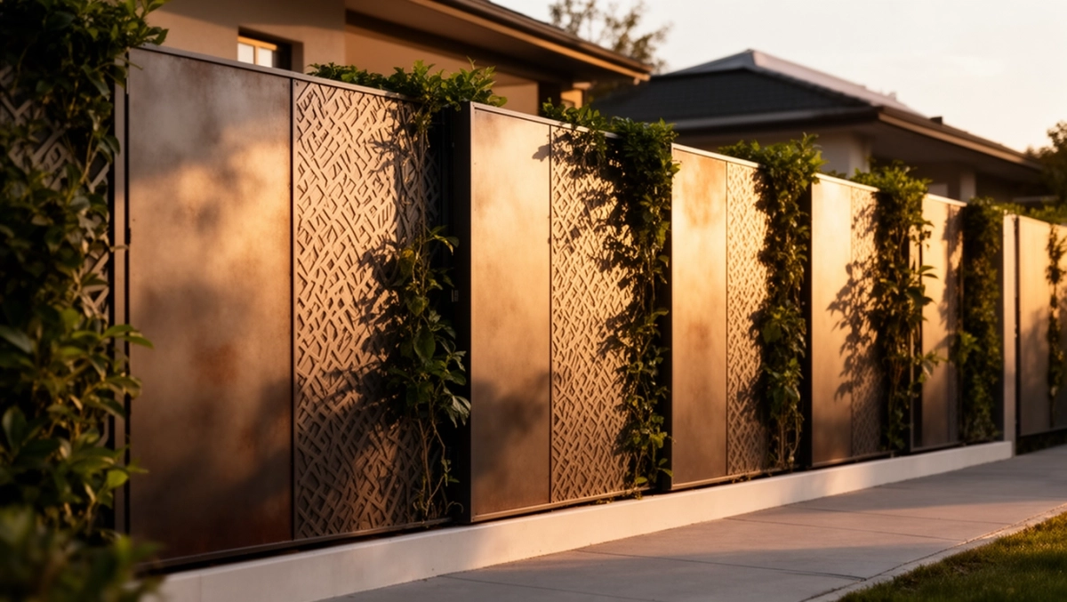 Panele z blachy na ogrodzenie