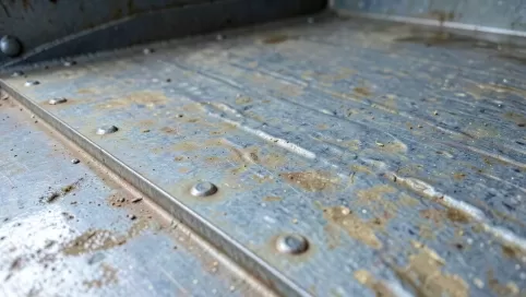 blacha na podłogę do rozrzutnika