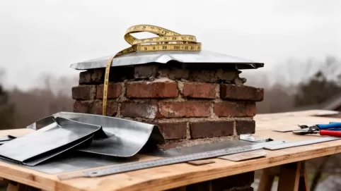 Jak zrobić daszek na komin z blachy