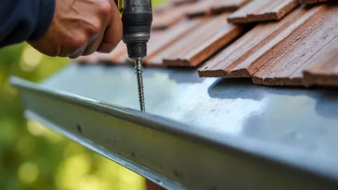 Montaż podbitki dachowej z blachy