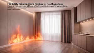 Wymagania przeciwpożarowe dla elementów wykończenia wnętrz i wyposażenia stałego