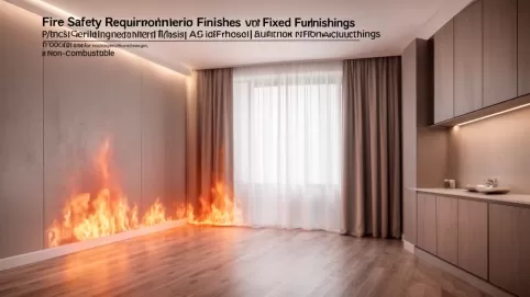 Wymagania przeciwpożarowe dla elementów wykończenia wnętrz i wyposażenia stałego